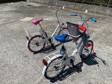 Bicicletta graziella due rosa e blu