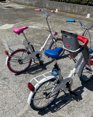 Bicicletta graziella due rosa e blu