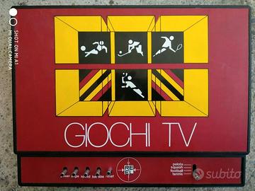 console reel tv con tanti giochi tv  vintage