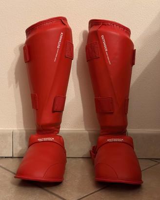 Protezioni karate rosse