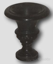 VASO A COPPA IN MARMO NERO DEL BELGIO