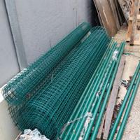 Rete recinzione verde h 2,5 m + 9 pali da 3 m