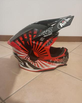 casco airoh rosso katana 