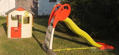 smoby casa jura lodge e scivolo XL lunghezza 2,3 m