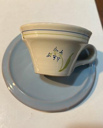 6 tazze e piatti di ceramica Gianfranco Balletini