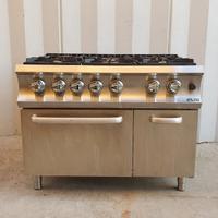 CUCINA A GAS 6 FUOCHI E FORNO MBM mod. G6SFA77