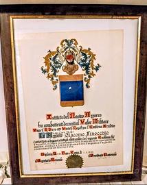 Diploma Militare Vintage