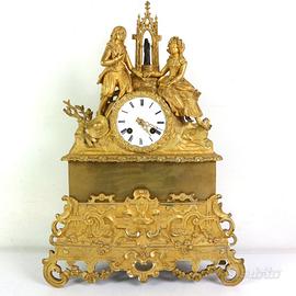 OROLOGIO DA CAMINO TAVOLO PARIGINA BRONZO META 800