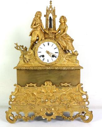 OROLOGIO DA CAMINO TAVOLO PARIGINA BRONZO META 800