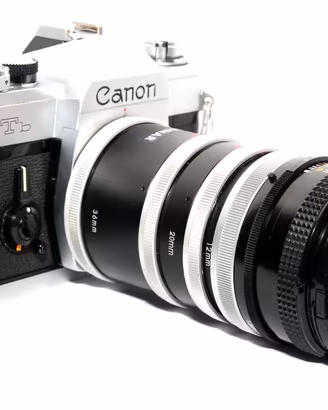 CANON FD ALBINAR Tubi Prolunga EXTENSION TUBE X 3