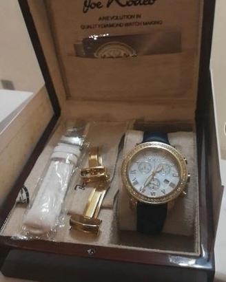Esclusivo orologio 5ct diamanti Joe Rodeo