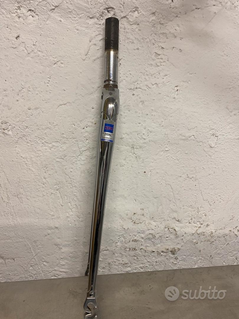 Forcella Bianchi Celeste Vintage, 1 Pollice Filettata, Acciaio Chromoly, Per Bici Strada