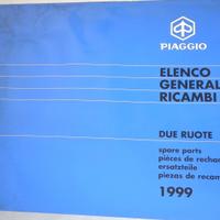 ELENCO GENERALE RICAMBI 1999 DUE RUOTE PIAGGIO 594