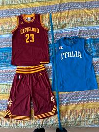 Completo Basket NBA maglietta e pantaloncino