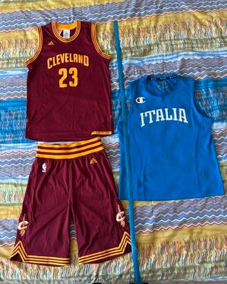 Completo Basket NBA maglietta e pantaloncino