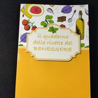 Libro,  quaderno della ricetta del benessere nuovo