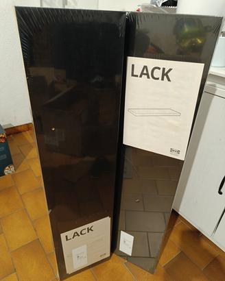 Mensole Ikea LACK marrone-nero, 110x26 cm