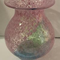 Kosta Boda vaso in vetro rosa Ulrika Valien