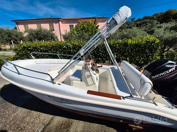 barca open rascala blu e blu Mercury 40cv 