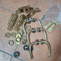 maniglie porte finestre ottone dorato