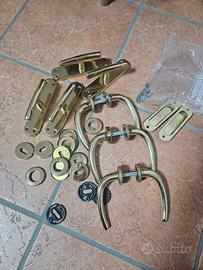 maniglie porte finestre ottone dorato