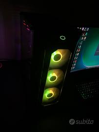 PC da gaming custom + monitor e cuffie