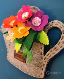 Decorazione parete handmade fiori