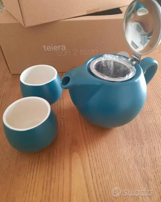 Teiera con 2 tazze