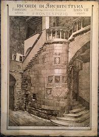 STAMPE Vintage: "Ricordi di Architettura" 1885