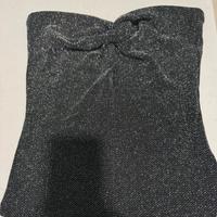 Top tubino senza spalline donna con nodo frontale