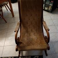Sedia dondolo vintage