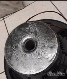 Subwoofer focal 38 più cassa per ruota di scorta