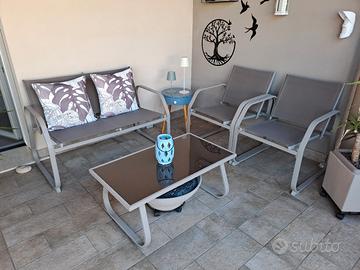 Salottino da esterno  color Tortora