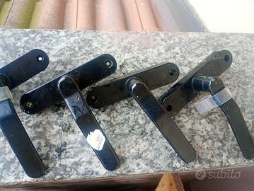 6 maniglie di infissi blu oltremare in alluminio/f