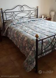 LETTO MATRIMONIALE IN FERRO BATTUTO FATTO A MANO