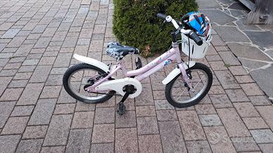 bici per bimba con cascho