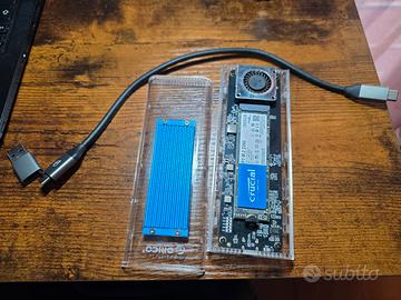 ORICO Case SSD M.2 NVMe 40Gbps, + 1Tb Nvme