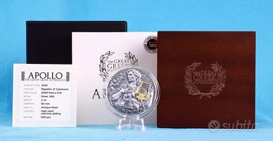 Camerun 2025 -  2oz Ag - APOLLO mitologia greca