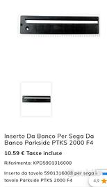 inserto per banco sega circolare PARSIDE 
