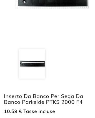inserto per banco sega circolare PARSIDE 
