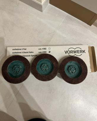 Tre dischi in feltro originali Vorwerk Folletto