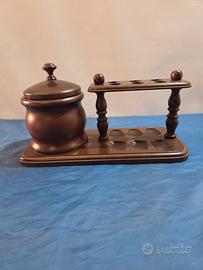 Portapipe, Porta Pipe e Porta Tabacco, in Legno 