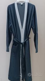 vestaglia uomo blu cotone