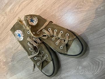 Converse all star verde on sale militare