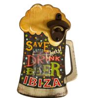 Apribottiglie birra Ibiza - legno e metallo