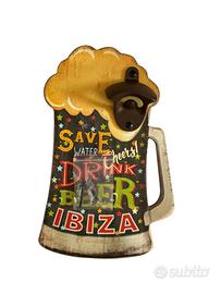 Apribottiglie birra Ibiza - legno e metallo