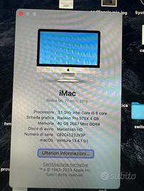 imac 27 5k 2019 1tb 40gb ram i5 6 core