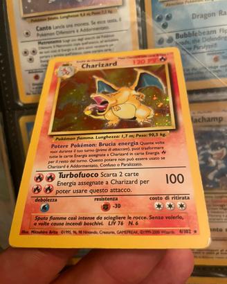 Pokemon set base charizard, nidoking prima edizion