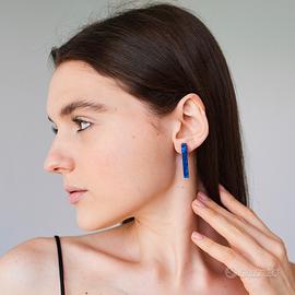 Orecchini in lapis lazuli, pietra naturale
