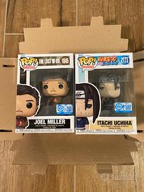 Funko Pop Itachi e Joel Miller